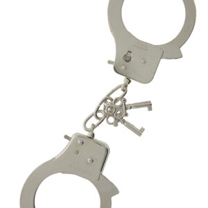 Металлические наручники с ключиками LARGE METAL HANDCUFFS WITH KEYS