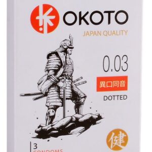 Презервативы с точками OKOTO Dotted - 3 шт.