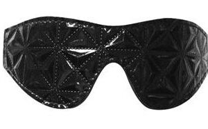 Чёрная маска на глаза с геометрическим узором Pyramid Eye Mask
