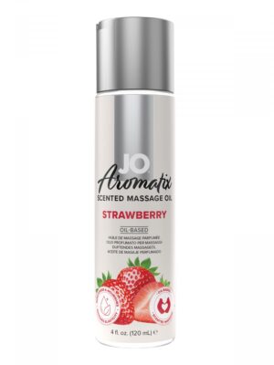 Массажное масло JO Aromatix Massage Oil Strawberry с ароматом клубники - 120 мл.