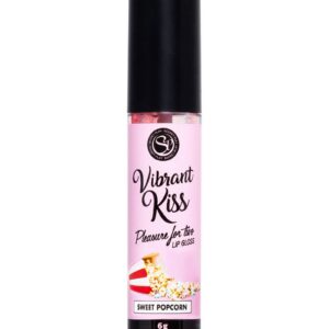 Бальзам для губ Lip Gloss Vibrant Kiss со вкусом попкорна - 6 гр.