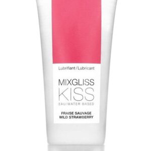 Смазка на водной основе Mixgliss Kiss с ароматом земляники - 70 мл.