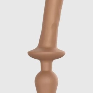 Карамельный двусторонний фаллоимитатор Strap-On-Me Dildo Plug-In Switch size L
