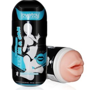Телесный мастурбатор-ротик Sex In A Can Mouth Stamina Tunnel