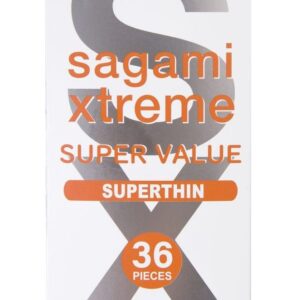 Ультратонкие презервативы Sagami Xtreme Superthin - 36 шт.