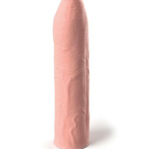 Телесная насадка-удлинитель Uncut Silicone Penis Enhancer - 17,8 см.