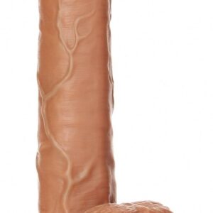 Телесный фаллоимитатор Straight Realistic Dildo Balls Suction Cup 9 - 25 см.