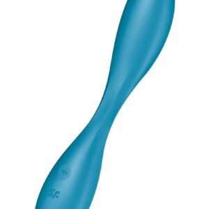 Синий гибкий вибратор Satisfyer G-Spot Flex 1 - 19,5 см.