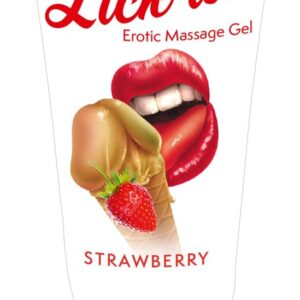 Лубрикант на водной основе Lick it! Strawberry с ароматом клубники - 50 мл.