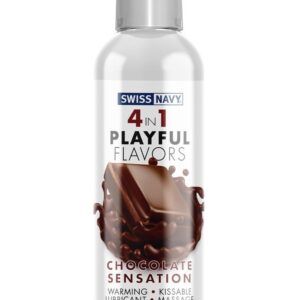 Массажный гель 4-в-1 Chocolate Sensation с ароматом шоколада - 118 мл.