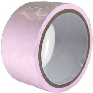 Розовый скотч для связывания Bondage Tape - 15 м.