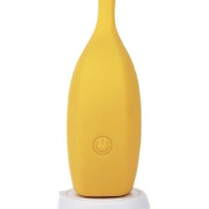Желтый перезаряжаемый вибратор Ba-banana - 8,2 см.