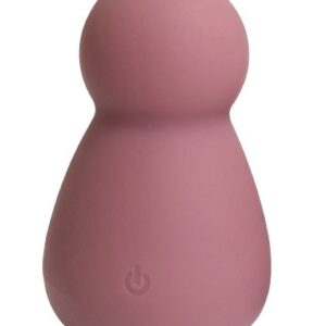 Грязно-розовый перезаряжаемый вибратор Bubble - 7,8 см.