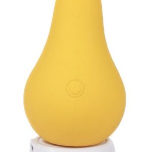 Желтый перезаряжаемый вибратор Juicy Pear - 8,2 см.