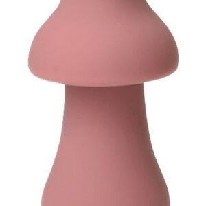 Розовый перезаряжаемый клиторальный стимулятор-грибочек Protruding Mushroom