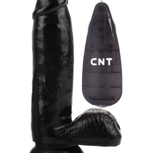 Черный реалистичный вибратор 6.7 Stud Realistic Dildo - 17,5 см.