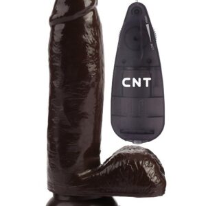 Коричневый вибратор-реалистик 6.7 Stud Realistic Dildo - 17,5 см.