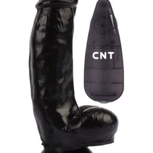 Черный вибратор-реалистик 6.9 Stud Realistic Dildo - 17,5 см.