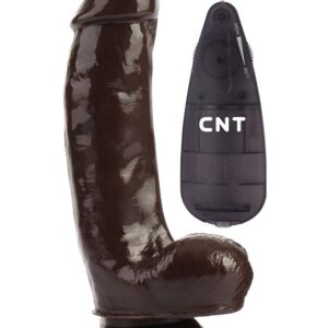 Коричневый вибратор-реалистик 6.9 Stud Realistic Dildo - 17,5 см.