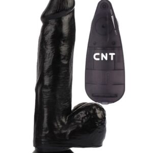 Черный вибратор-реалистик 7.4 Stud Realistic Dildo - 19 см.
