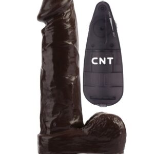 Коричневый вибратор-реалистик 7.8 Stud Realistic Dildo - 20 см.