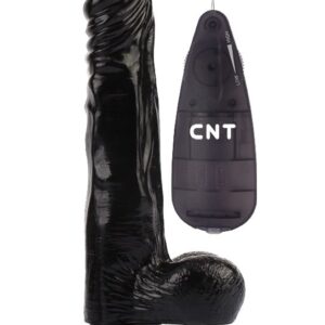 Черный вибратор-реалистик 8.5 Vibrating Beginner Dildo - 21,5 см.
