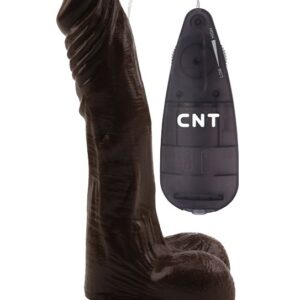 Коричневый вибратор 8.5 Vibrating Beginner Dildo - 21,5 см.