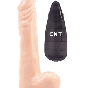 Телесный вибратор-реалистик 8.5 Vibrating Beginner Dildo - 21,5 см.