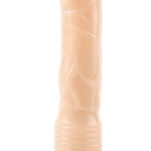 Телесный вибратор 9 Vibrating Dildo - 22,5 см.