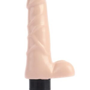 Телесный вибратор-реалистик Pleasure Vibrator - 19 см.