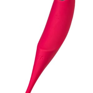 Красный вакуум-волновой стимулятор клитора Satisfyer Twirling Pro
