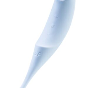 Голубой вакуум-волновой стимулятор клитора Satisfyer Twirling Pro