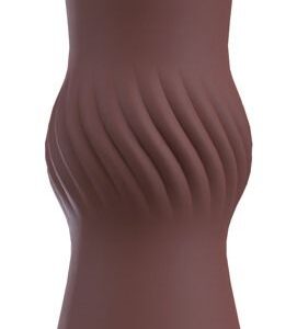 Коричневый вибратор Hazel 04 - 15 см.