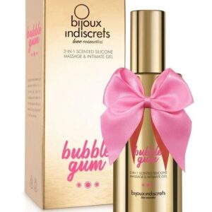 Гель с ароматом жвачки Bubblegum 2-in-1 Scented Silicone Massage And Intimate Gel - 100 мл.