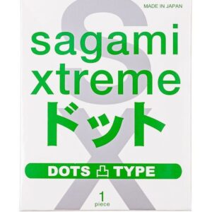 Презерватив Sagami Xtreme Type-E с точками - 1 шт.