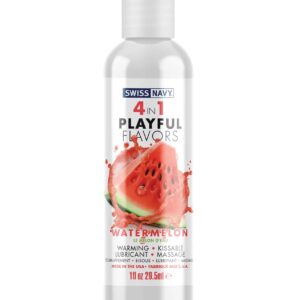 Массажный гель 4-в-1 Watermelon с ароматом арбуза - 29,5 мл.