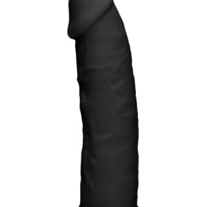 Черный фаллоимитатор Silicone Dildo Without Balls - 22,8 см.