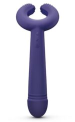 Темно-синий вибратор для пар Please Me Multi Vibrator