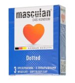 Презервативы с пупырышками Masculan Dotted - 3 шт.
