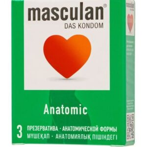 Презервативы анатомической формы Masculan Anatomic - 3 шт.