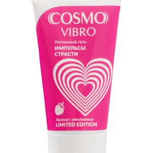 Возбуждающий гель на водно-силиконовой основе Cosmo Vibro с ароматом земляники - 25 гр.