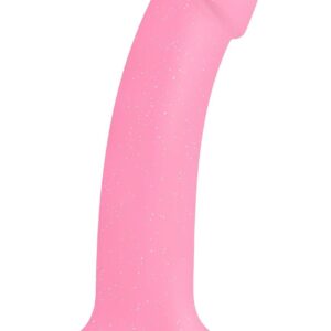 Фаллоимитатор из жидкого силикона Dildolls Glitzy - 17,6 см.