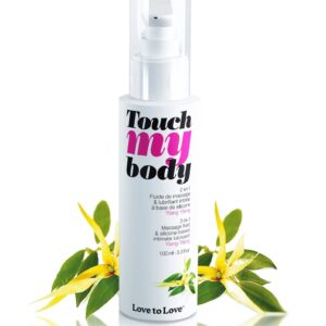 Силиконовый лубрикант 2-в-1 Touch My Body с ароматом иланг-иланга - 100 мл.
