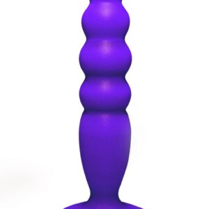 Фиолетовый анальный стимулятор Large Bubble Plug - 14,5 см.