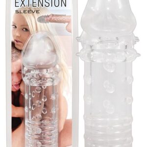 Прозрачная насадка на пенис Fun Extension - 16 см.