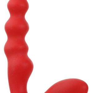 Красный силиконовый стимулятор PURRFECT SILICONE - 19 см.