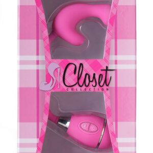 Розовый вибростимулятор на гибкой ручке THE CELINE GRIPPER