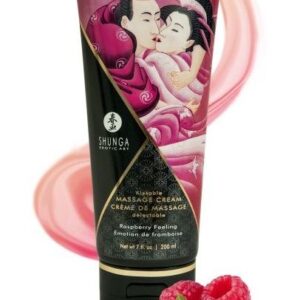 Массажный крем для тела с ароматом малины Raspberry feeling - 200 мл.