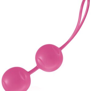Нежно-розовые вагинальные шарики Joyballs Trend с петелькой