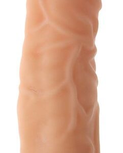 Вибратор-реалистик с крупными венами на поверхности REALSTUFF 8INCH VIBRATOR - 20,3 см.